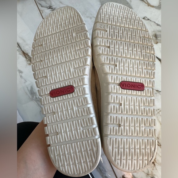 Vionic Beige Suede Loafers - Picture 4 of 4